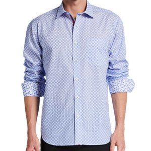 Bugatchi Geometric Sports Shirt Size S - washed, never worn